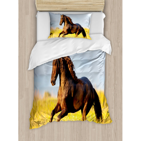 Bless international Horses Duvet Cover Set Wayfair